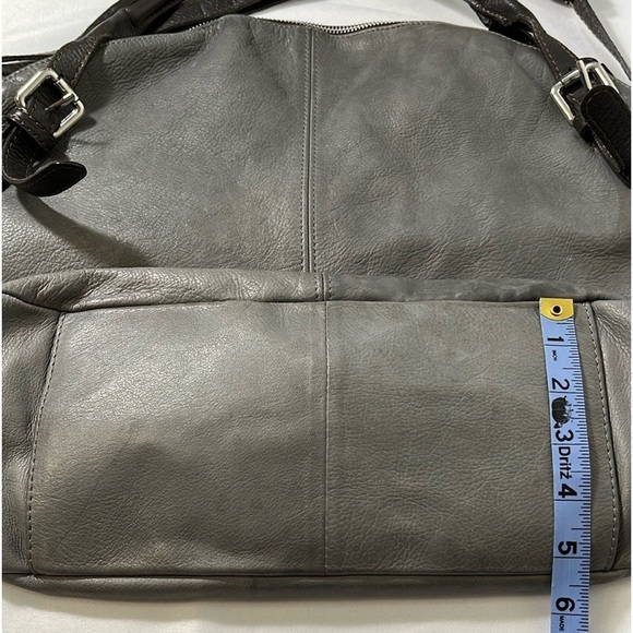 Vera Pelle Italian Leather Shouchy Hobo Satchel Bag Prodotto Artigianale - Picture 4 of 14